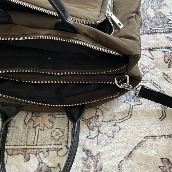 Zara two-way tote bag, with multiple zippers and detachable shoulder strap, EUC. - Picture 15 of 16